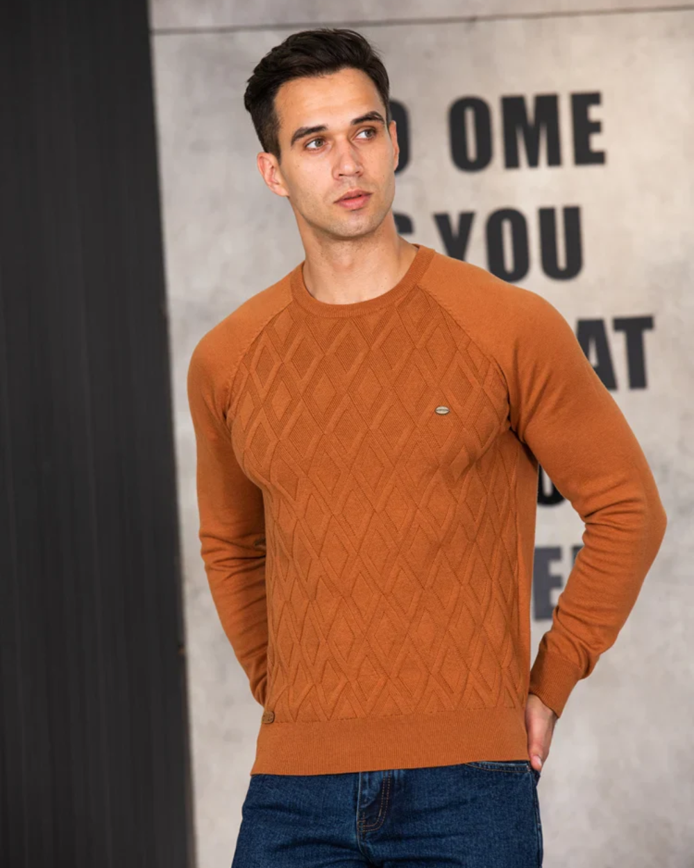 Stefano | Herren Pullover mit Karomuster V2