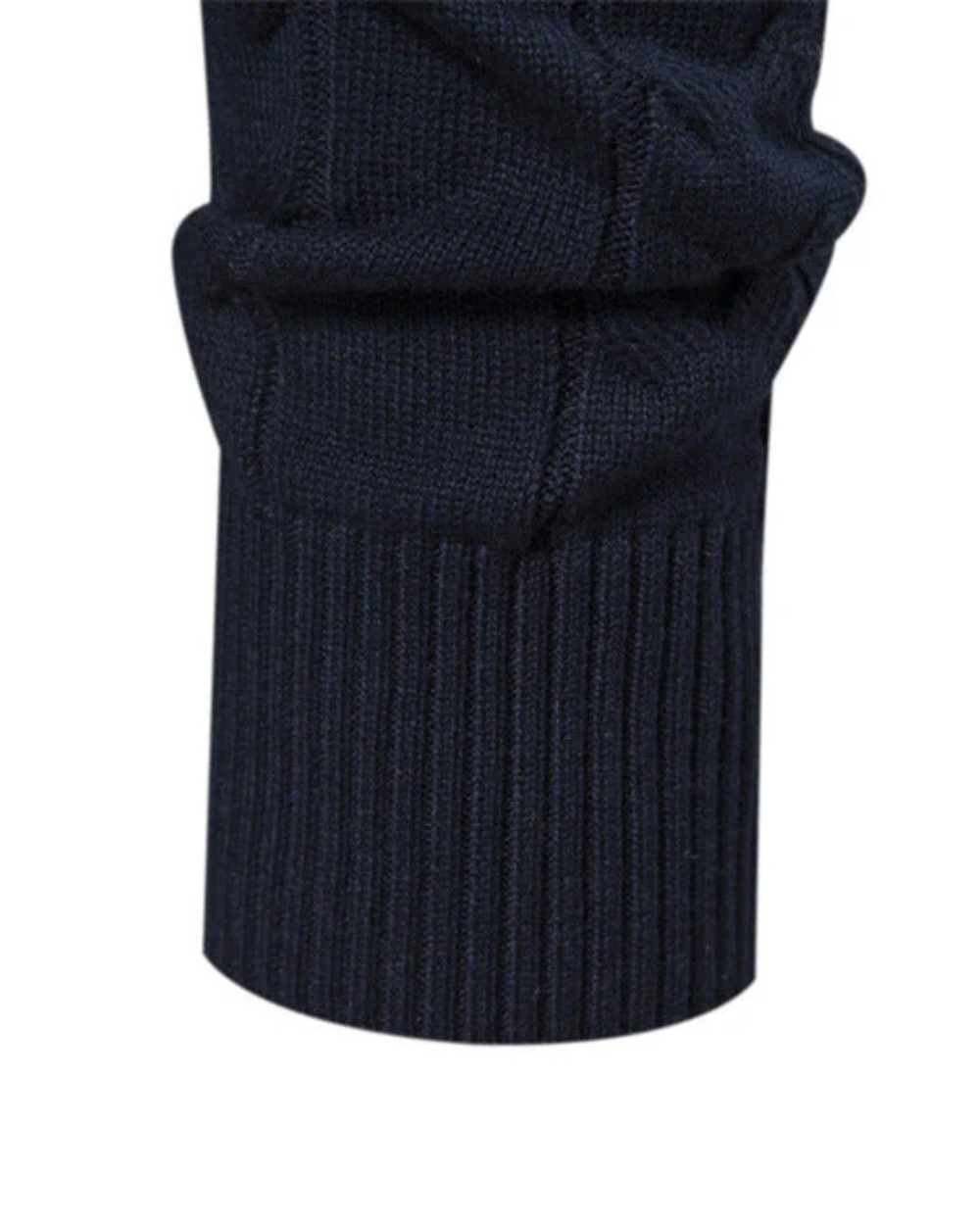 Frederico | Baumwoll-Ritssweater mit Muster