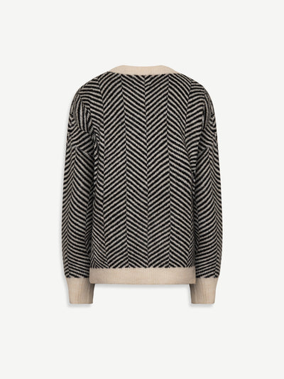 Lenya | Gemusterter Strickpullover