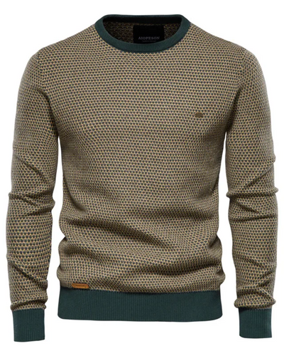 Matteo | Karierter Herrenpullover