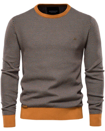 Matteo | Karierter Herrenpullover