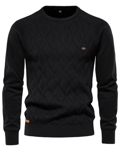 Stefano | Herren Pullover mit Karomuster V2