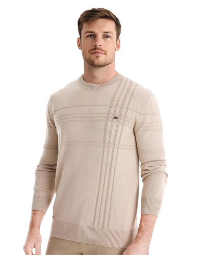 Leon | Herren Pullover mit Karomuster